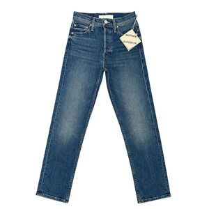 Mother Superior Jeans The Tomcat Kneeling on Stones High Rise Straight Crop 24